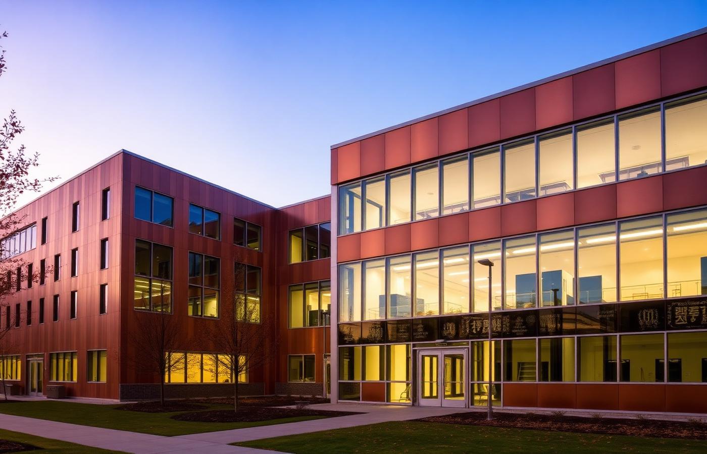 Universities project with HVAC ductwork installation
